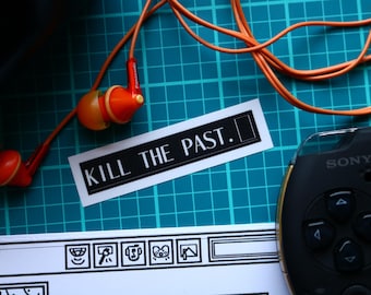 KILL THE PAST - The Silver Case/25th Ward Vinyl Rectangle Sticker