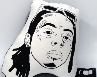 LIL WAYNE - Cojín decorativo de hip hop ILLOW, cojín grande para sofá de dormitorio