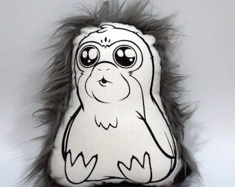 Star Wars PORG Throw pillow ILLOW Last Jedi Chewbacca Chewy Large Decorative Throw Pillow Home Bedroom Decor Geek Gift Cushion Dorm Couch