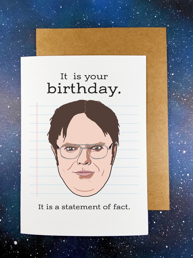 The Office Happy Birthday Funny Greeting Card It is Your | Etsy