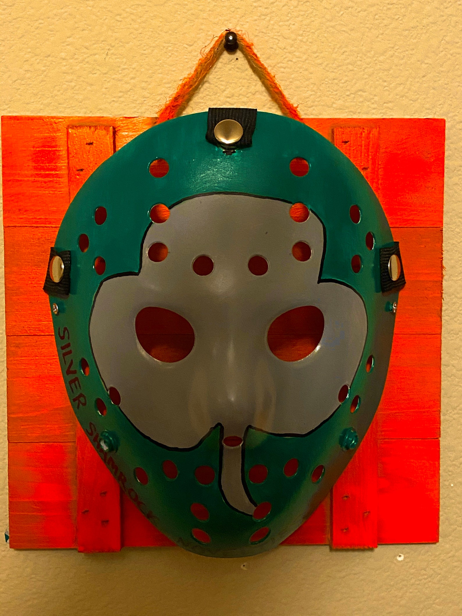 Halloween 3 Silver Shamrock custom 13X Studios hockey mask Etsy