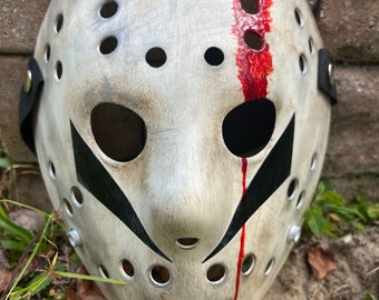 13X Studios Jason bloody custom Hockey Mask-