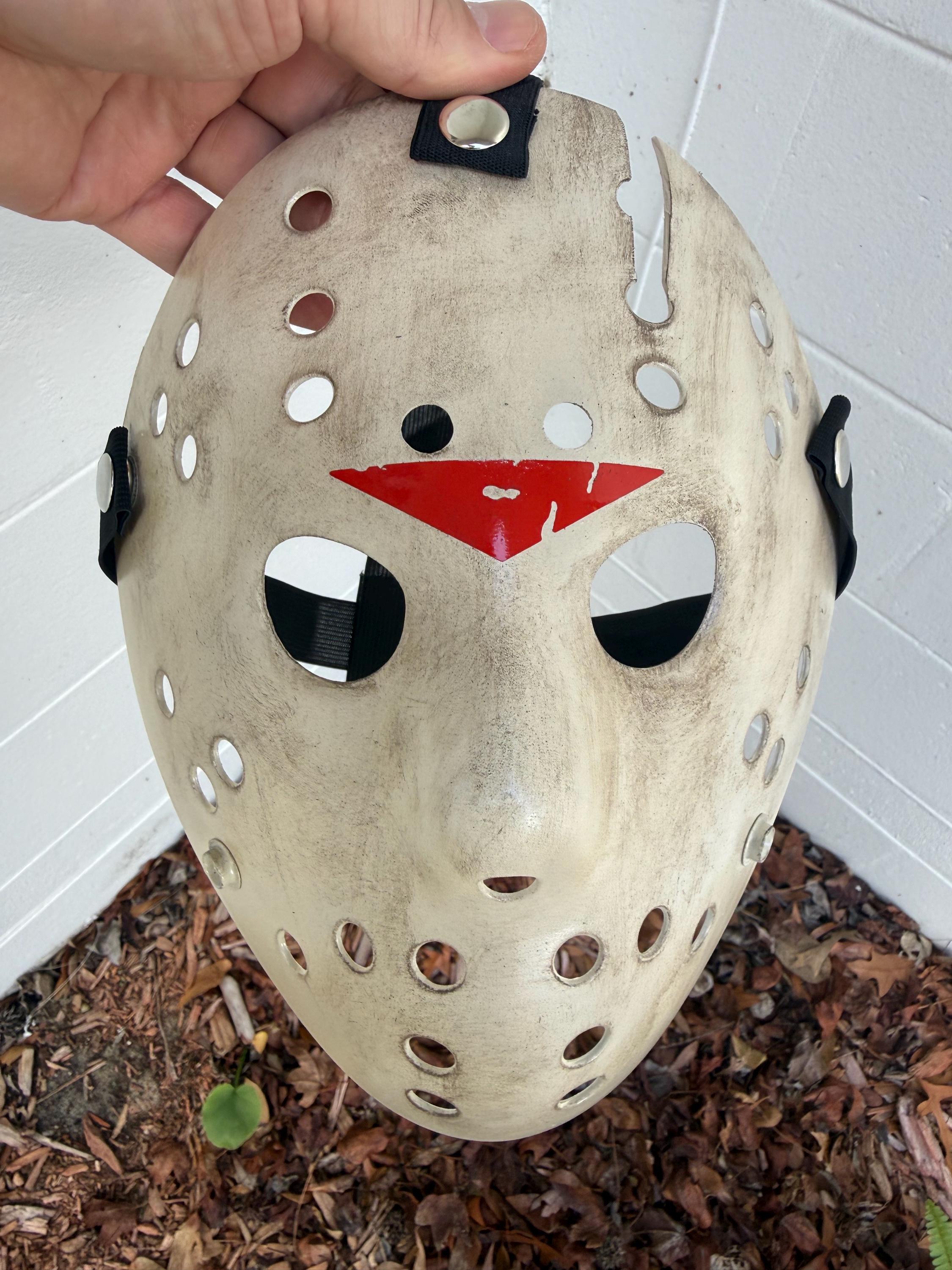 Masque Jason Voorhees Vendredi 13 – Custom Buckshot Damage, échelle 1:1, Neuf
