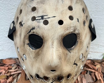 13X Studios Ghost Jason NHA custom Hockey Mask- 5 Star Seller