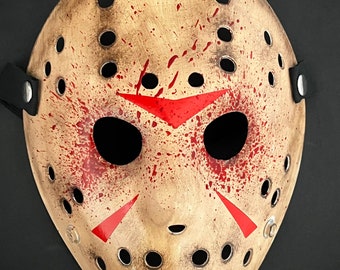 13X Studios bloody Freddy VS Jason custom Hockey Mask-5 star seller