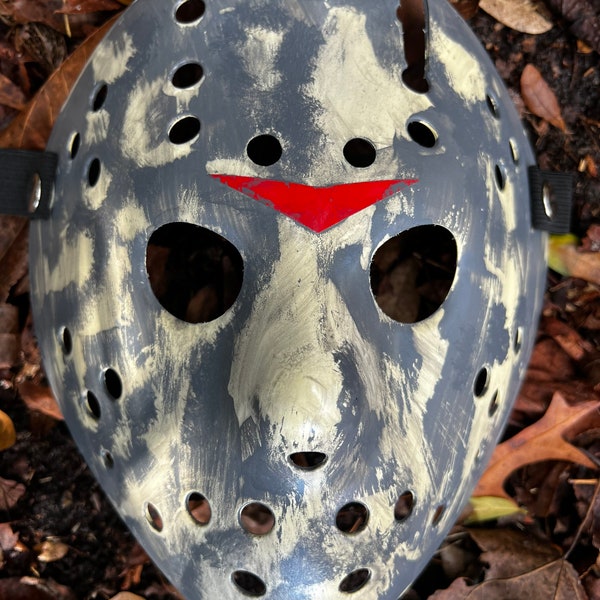 13X Studios Jason part 5 Muddy Graveyard Dream custom Hockey Mask- 5 star seller