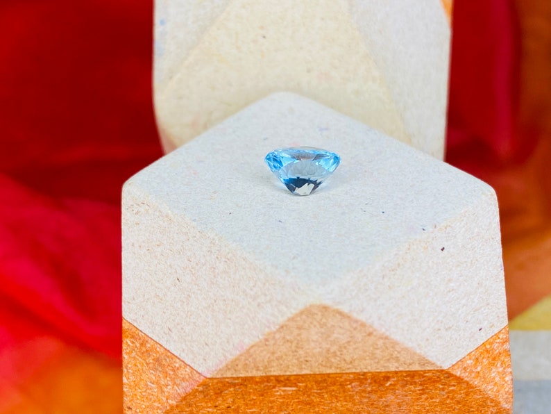 1.30Ct Light Blue Aquamarine Gemstone Loose Aquamarine from Madagascar Oval Cut Natural Aquamarine Loose Gemstone for Ring Pendant