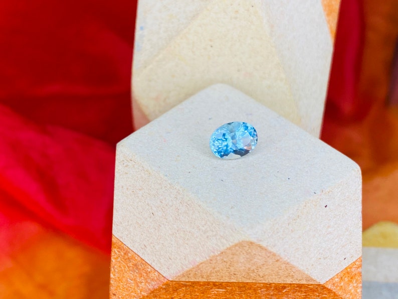 1.30Ct Light Blue Aquamarine Gemstone Loose Aquamarine from Madagascar Oval Cut Natural Aquamarine Loose Gemstone for Ring Pendant