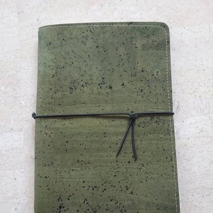 travelers journal, vegan journal, dot grid journal, teacher appreciation gift, traveler gift, A5, Standard size journal cover, fauxdori
