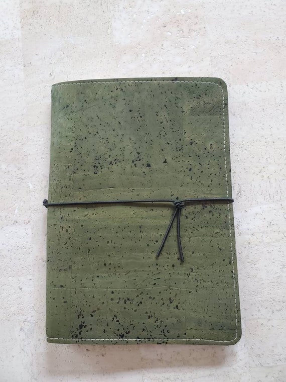 travelers journal, vegan journal, dot grid journal, teacher appreciation gift, traveler gift, A5, Standard size journal cover, fauxdori