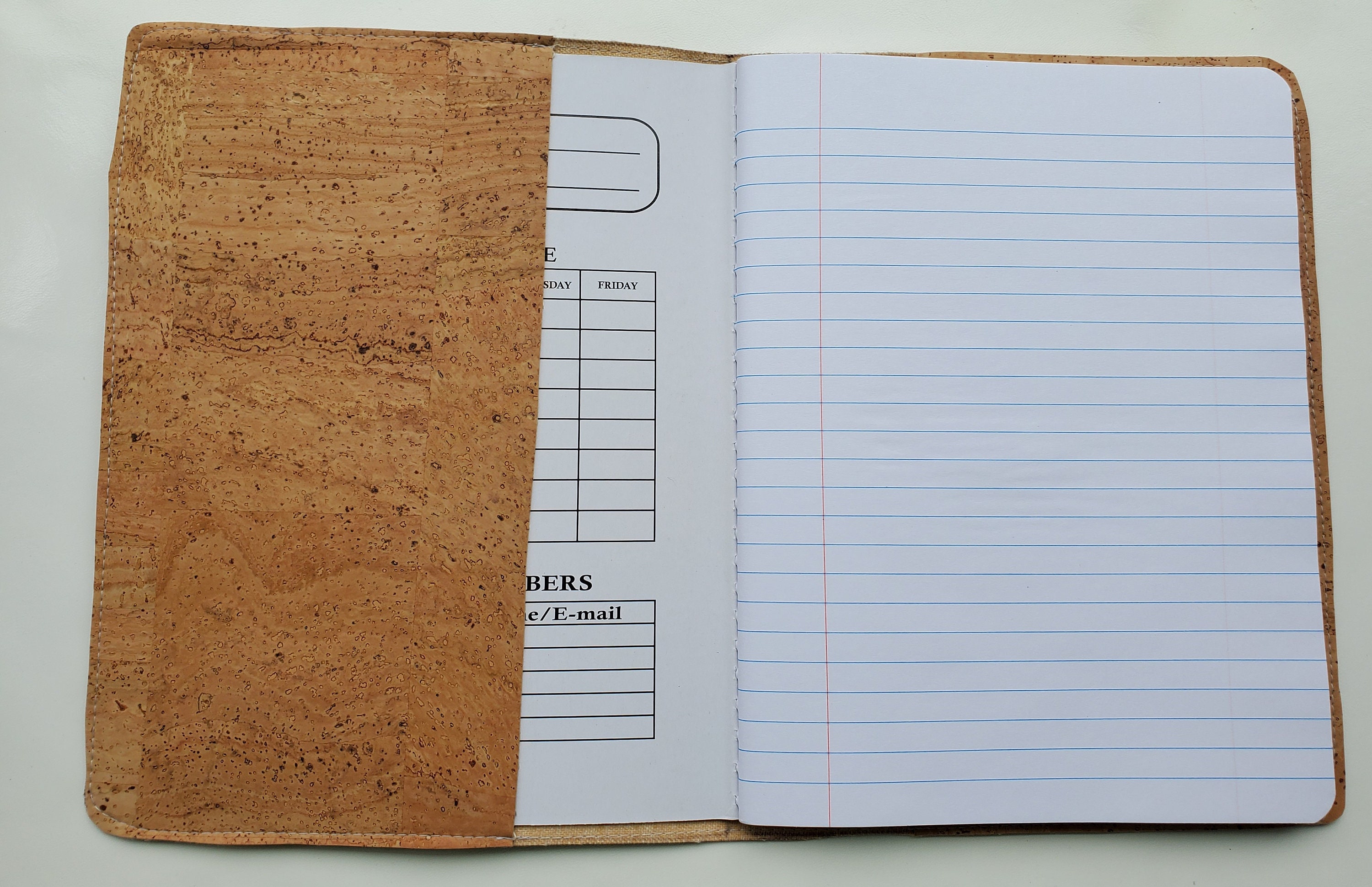 Cork Leather Journal Journal Cover Reusable Journal Cover Etsy Australia