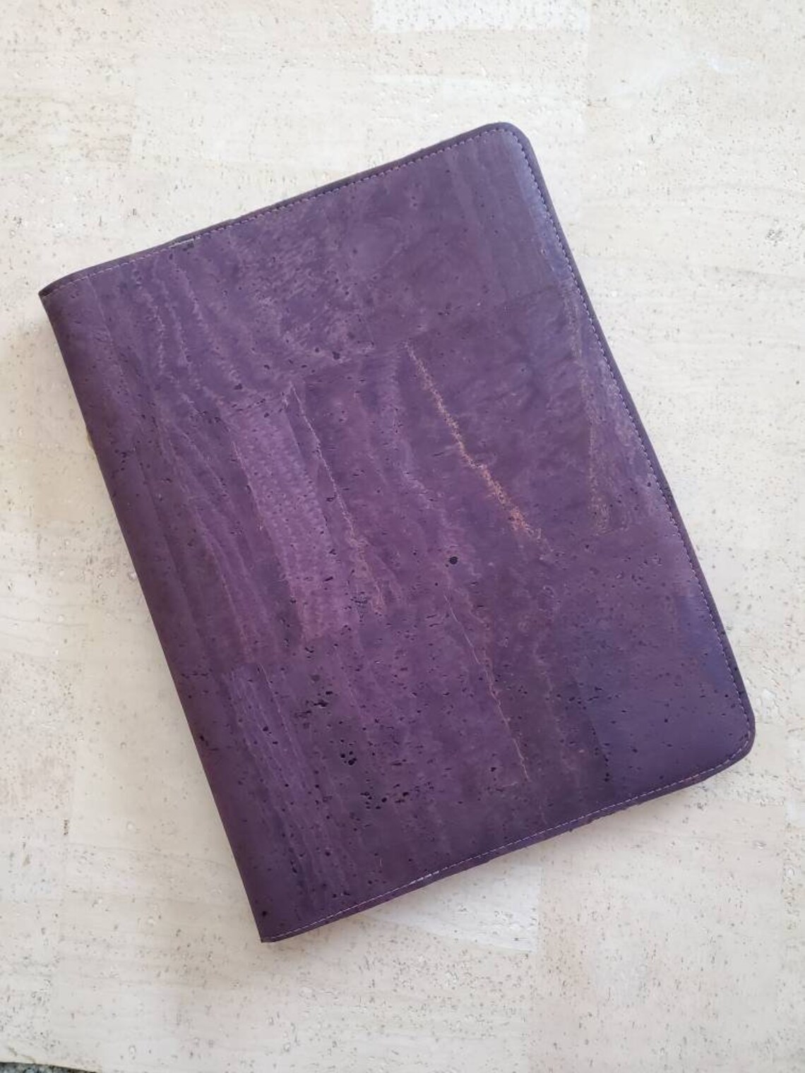 Cork Leather Journal Journal Cover Reusable Journal Cover Etsy