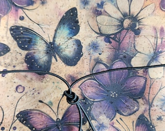 purple butterfly travel journal, vegan, dot grid journal, teacher appreciation gift