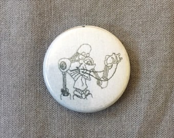 When Broken is Easily Fixed // one inch pinback button