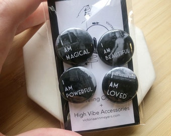 Affirmation Pin Pack (dark)