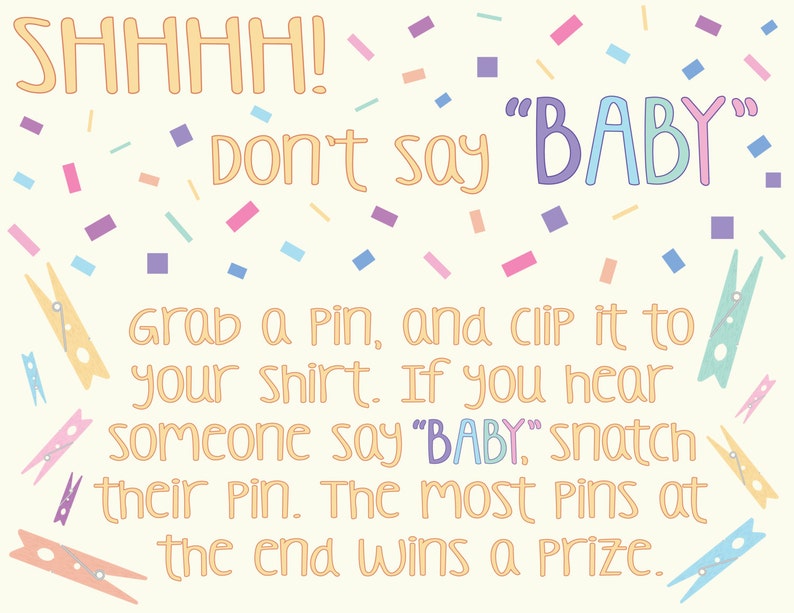 Don T Say Baby Rules Shower Sprinkle