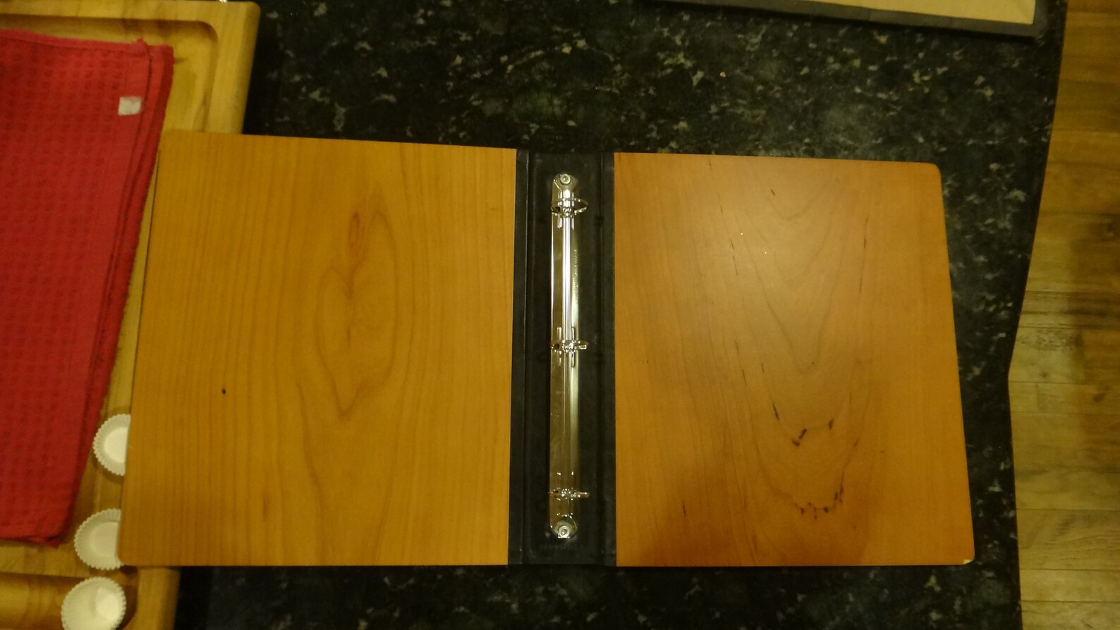 Wood Loose Leaf Binder Used Condition Etsy