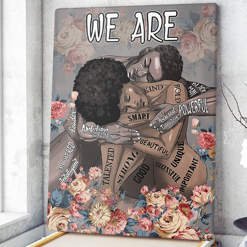 Black Love Black Couple Nude Art African American Art Open Etsy