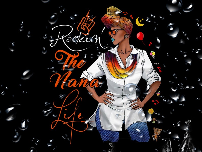 Rockin The Nana Life SVG African American Woman Svg Black ...