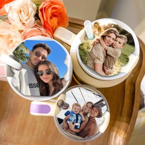 Personalized Photo Tumbler NameTag, Custom Photo CoupleTumbler Name Tag, 40oz 30oz Tumbler Topper Tag, Custom Photo Gifts, Gift For Besties