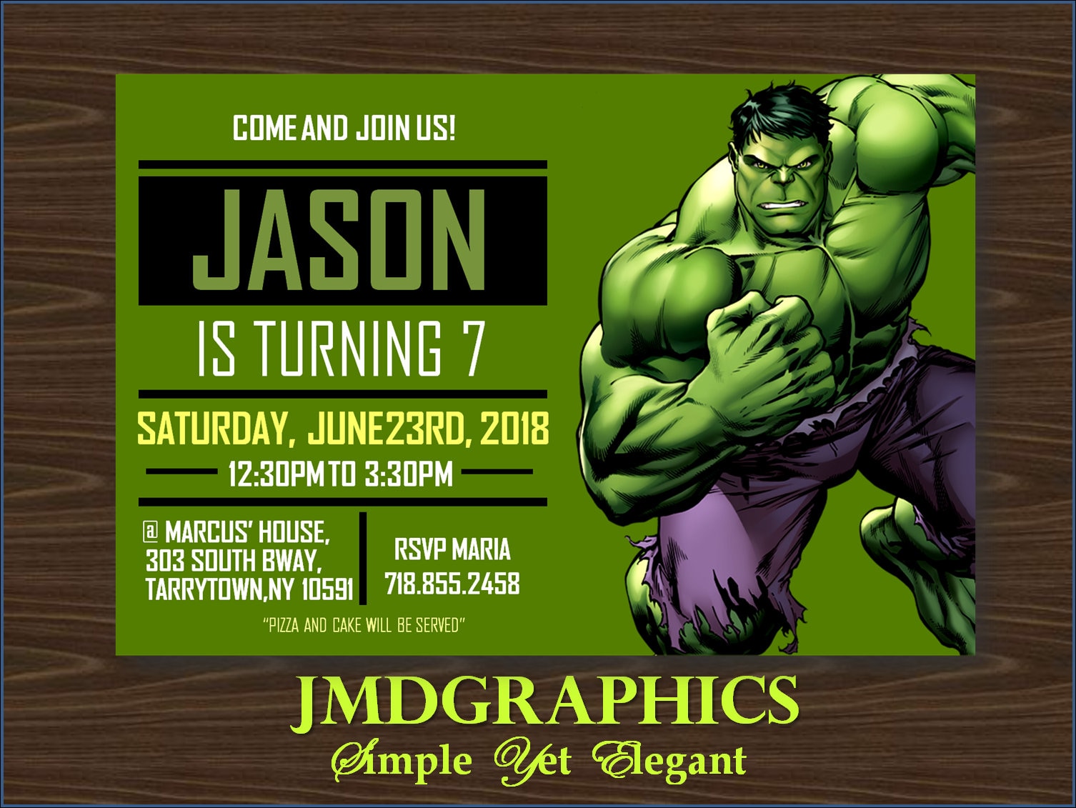 Invitation Instantanee De Hulk Anniversaire De Hulk Etsy France