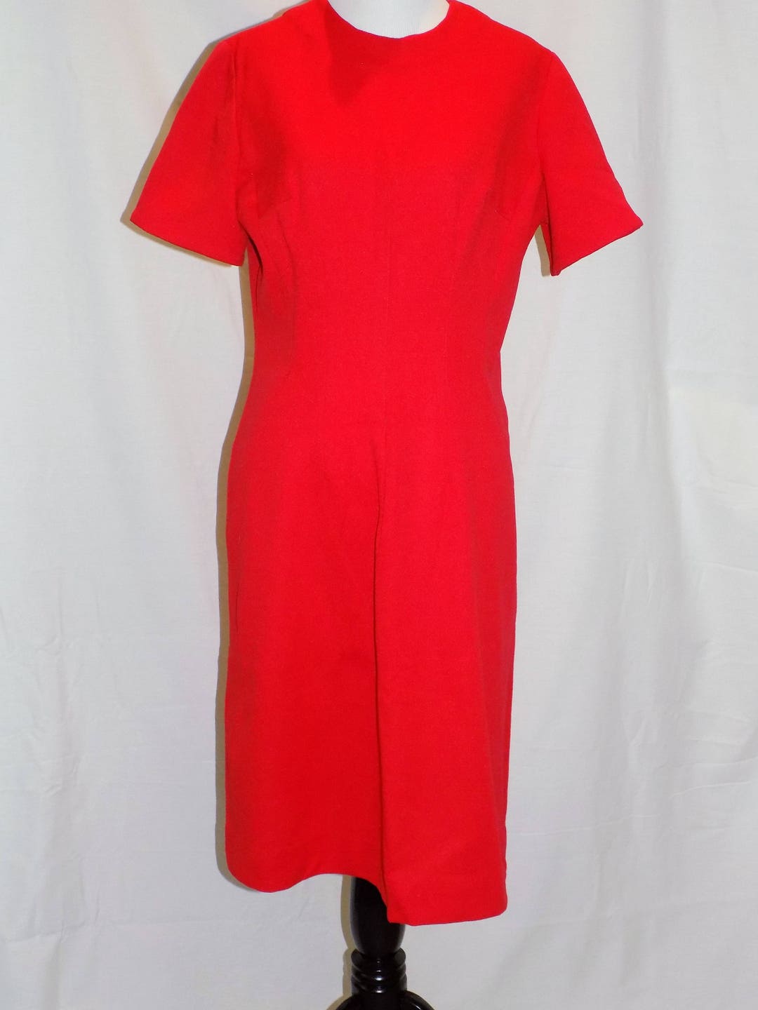 Ruby Red Vintage 1960s Red Shift Dress// Mod S M - Etsy