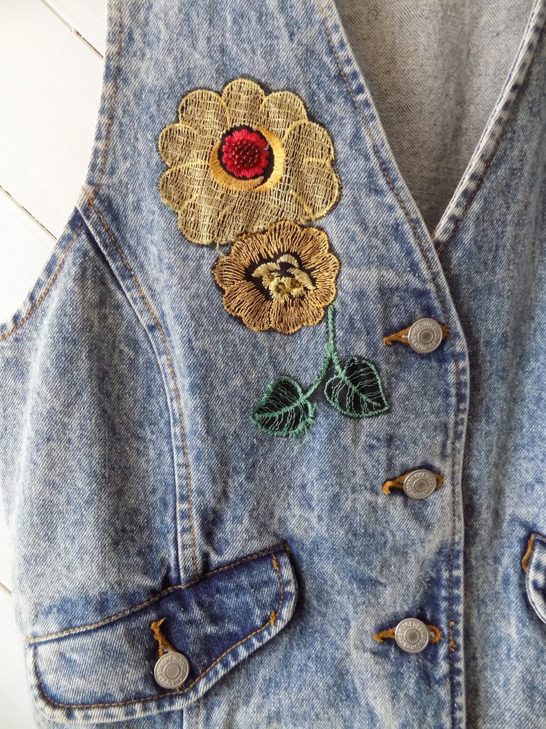 It's the Vest Vintage 80's Jordache Acid Washed Jean - Etsy