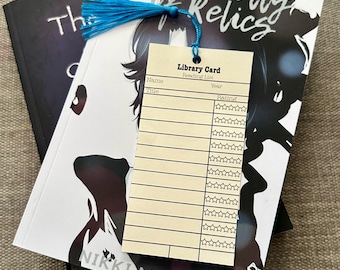 Marcapáginas de la tarjeta de biblioteca