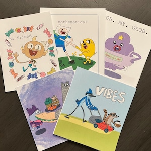 Cartoon Network Nostalgia Greeting Card Bundle of 5