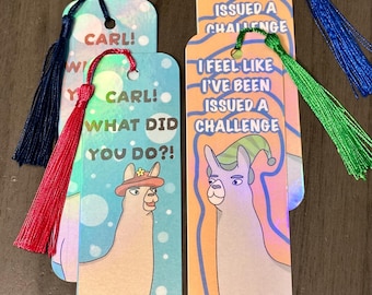 Llamas in Hats Bookmarks