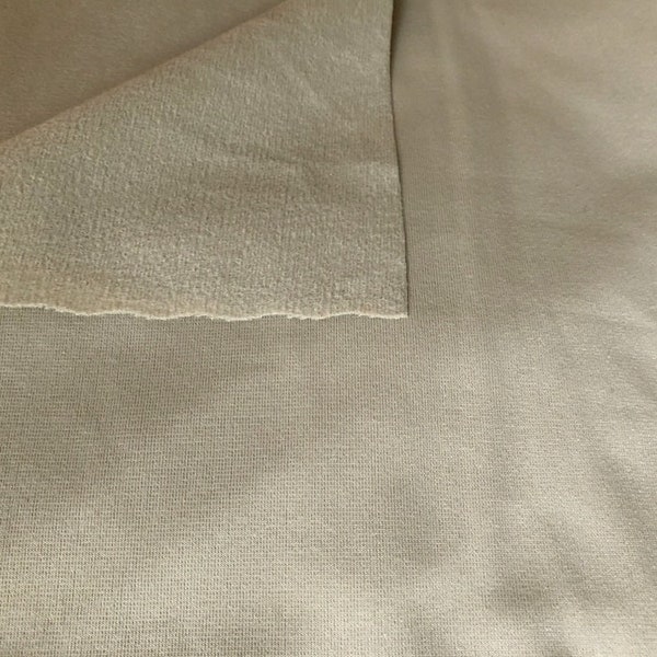 Khaki Poly Suede Fabric - 60" Wide x 2.625 Yards - Perfect for Pants, Jackets, Suiting - Tan Suede Backed Polyester Fabric