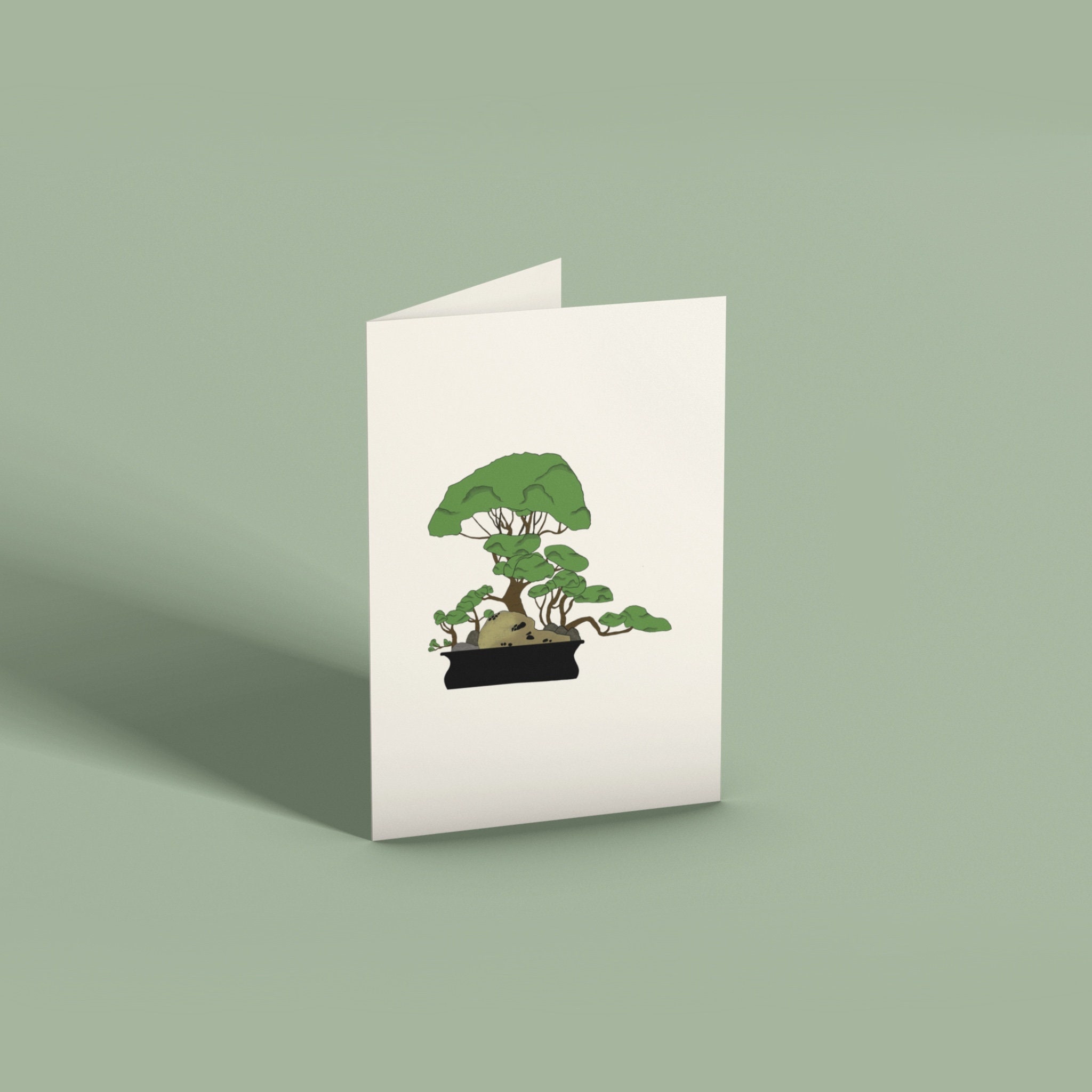 Bonsai Tree Cards Pack of Blank Card Set Eco Friendly Etsy