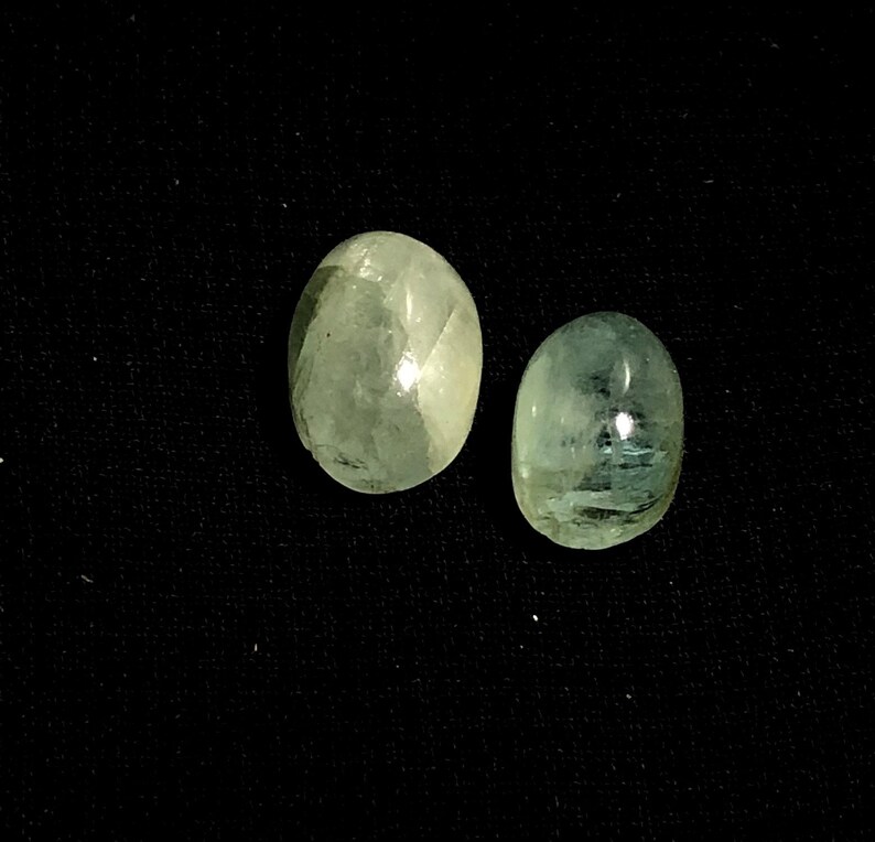 Loose Gemstone Natural Aquamarine Oval Designer Cabochons 9 CTS Smooth Cabochon 12x8 to 13x9 MM Natural Aquamarine