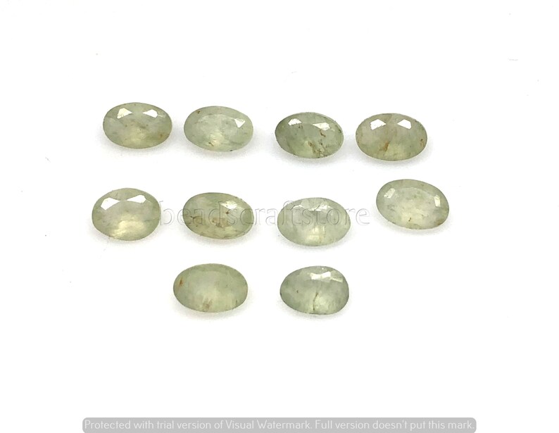 AAA Natural Green Jade Oval Cut Cabochon Lot Green Jade Faceted gemstone Loose Gemstone Weight- 4 CTS Size- 6x4 MM