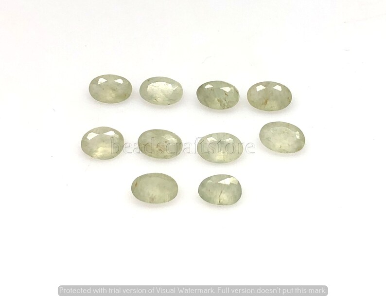 AAA Natural Green Jade Oval Cut Cabochon Lot Green Jade Faceted gemstone Loose Gemstone Weight- 4 CTS Size- 6x4 MM