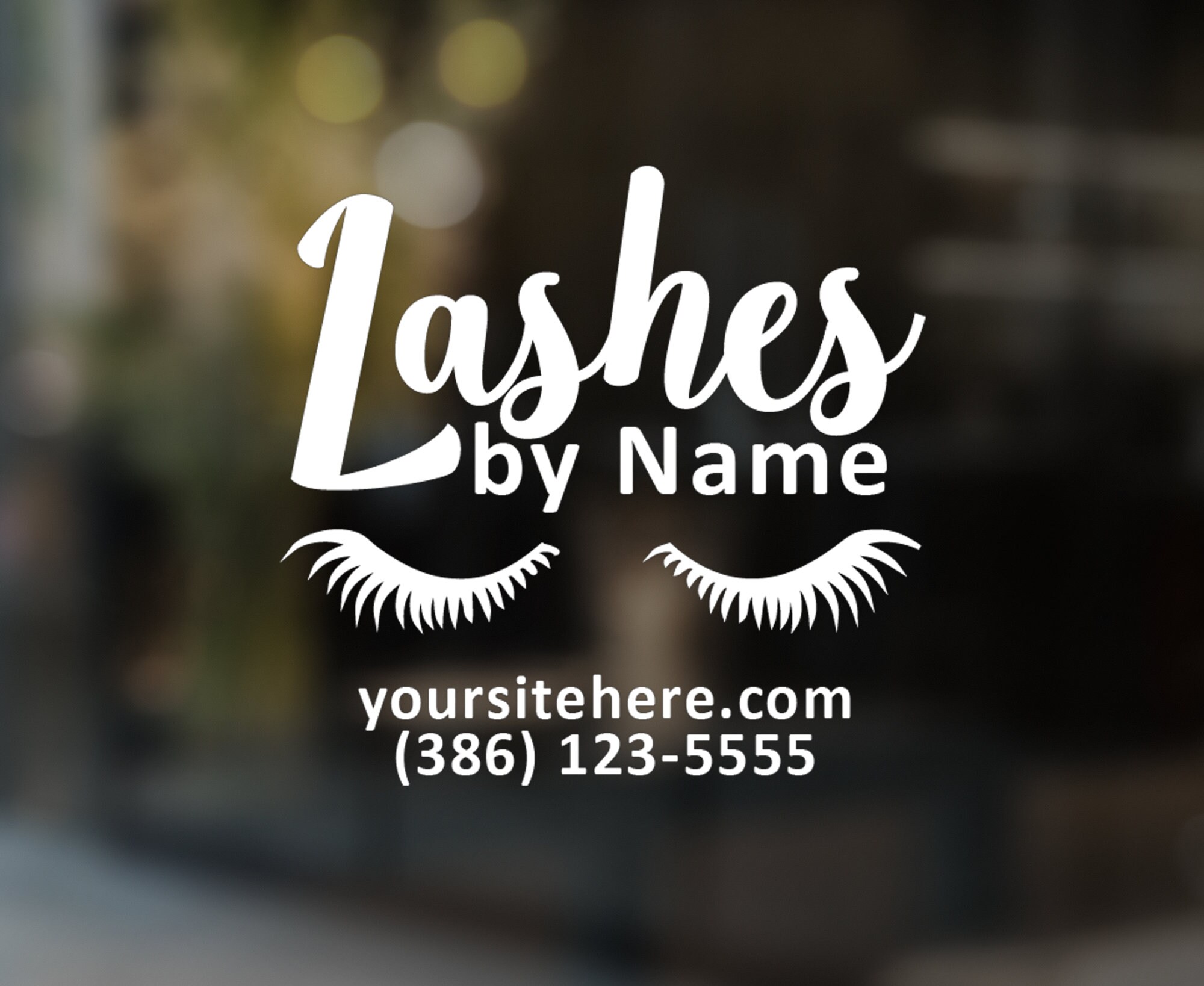 Lashes Vinyl Decal for Lash Techs Etsy