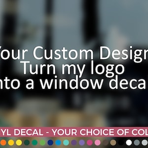 Custom Vinyl Decal Logo Vinyl Decal image 1