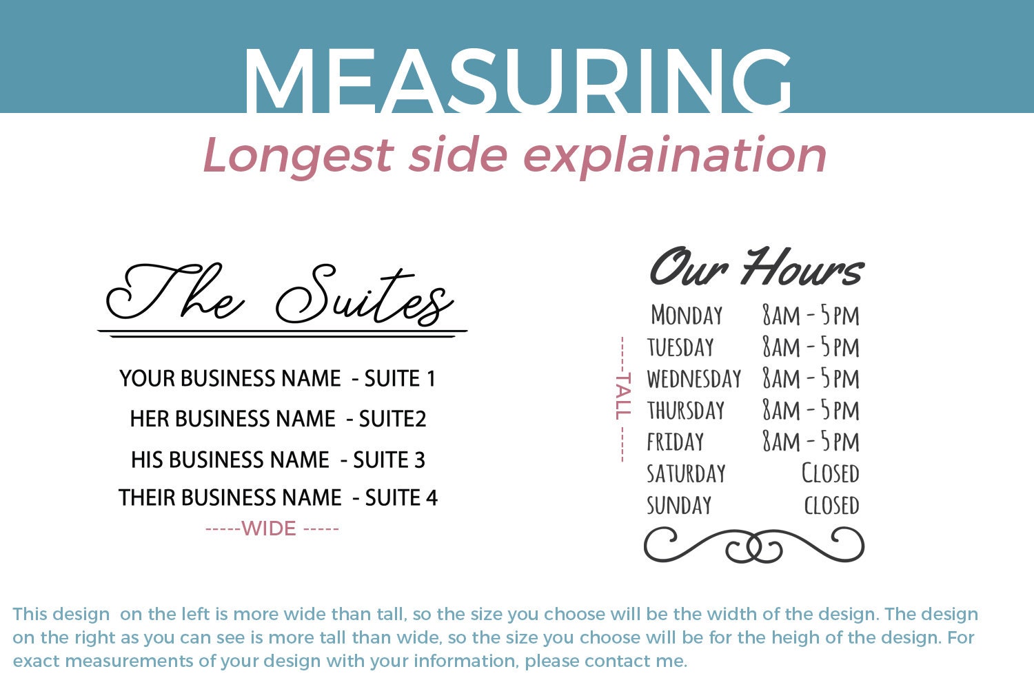 Hour of Operation Business Hours We are open Decal Etsy