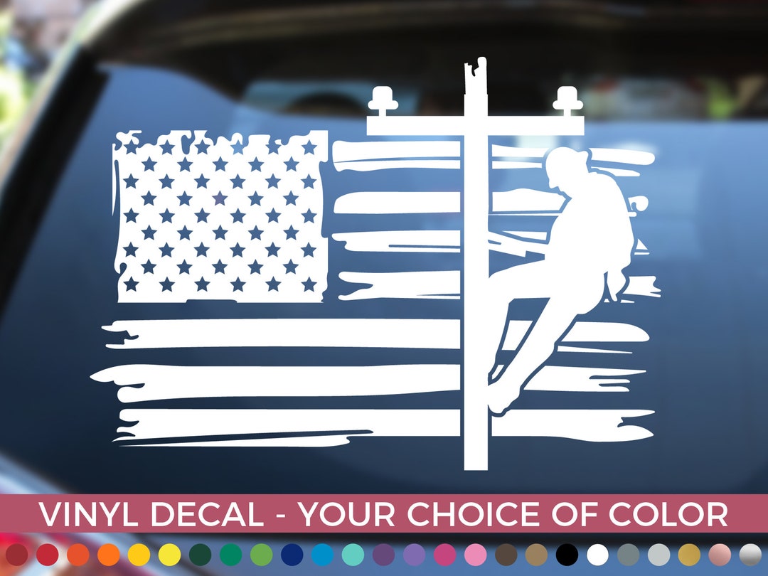 Line Work Decal Lineman Vinyl Decal , Lineman Sticker - Etsy