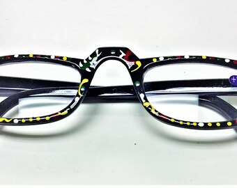 hand painted eyeglass frames