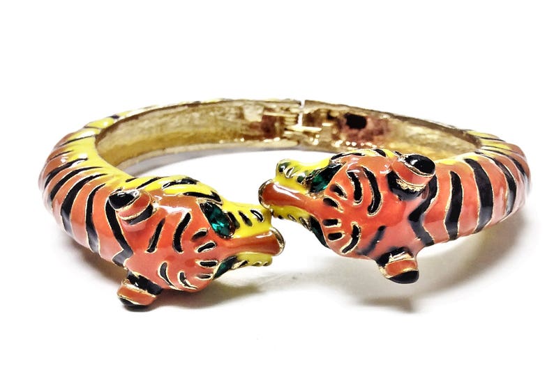 18K Gold Plated Panther Bracelet Tiger Cuff Bracelet Unisex Etsy