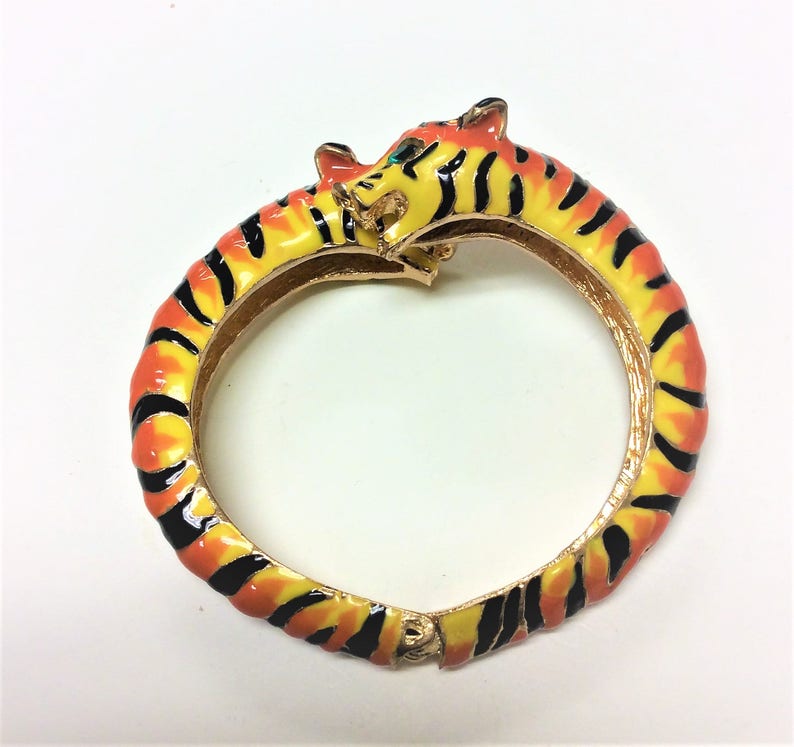 18K Gold Plated Panther Bracelet Tiger Cuff Bracelet Unisex Etsy