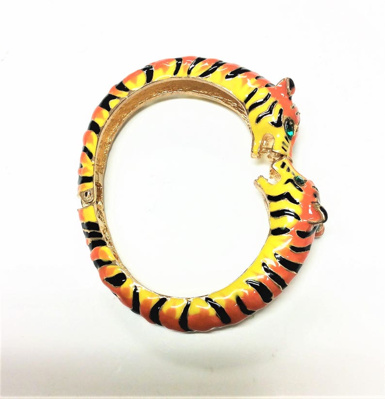 18K Gold Plated Panther Bracelet Tiger Cuff Bracelet Unisex Etsy