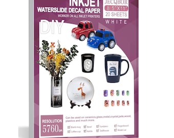TransOurDream A4 x 10 vellen echte inkjet waterschuiffolie (transparant) voor inkjetprinters