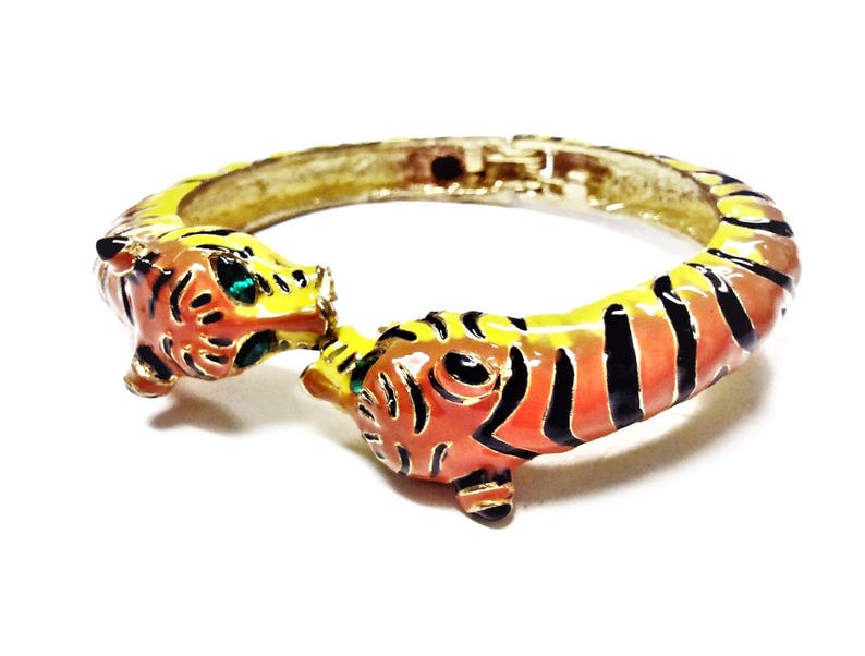 18K Gold Plated Panther Bracelet Tiger Cuff Bracelet Unisex Etsy