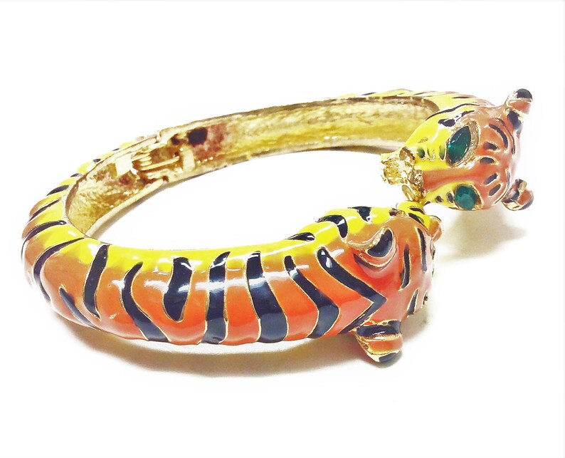 18K Gold Plated Panther Bracelet Tiger Cuff Bracelet Unisex Etsy