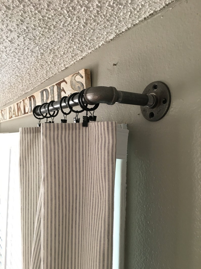 Pipe Curtain RodIndustrial Curtain Rod Industrial Decor