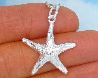 14805*5x Silver Large Hollow Five Star Maple Leaf Starfish Pendant Alloy Antique 