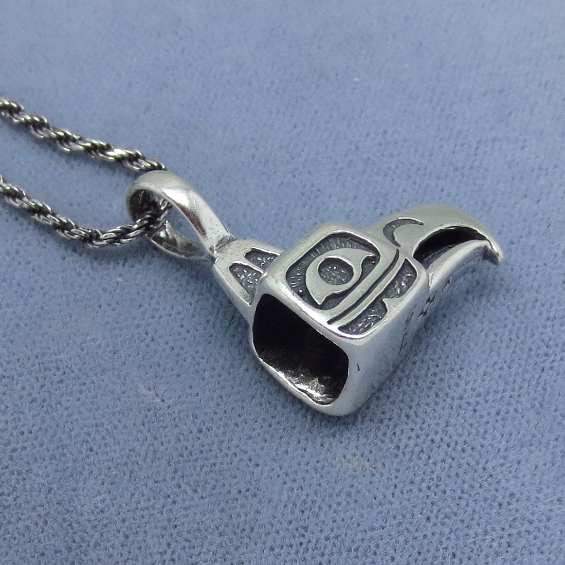 Sterling Silver Inuit Eagle Pendant or Necklace Pacific Etsy