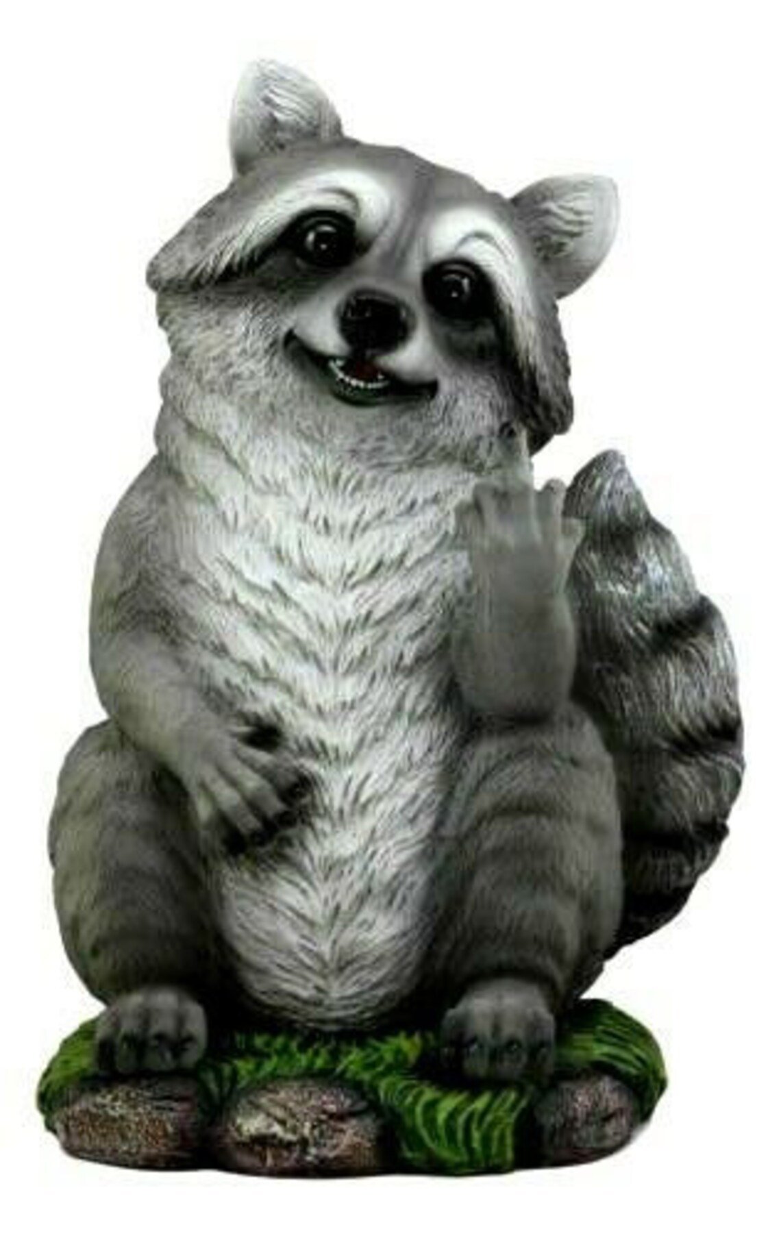 12 Bad Bandit Large American Garden Raccoon Statue Etsy